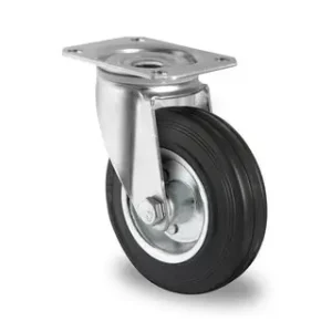 Black Rubber Casters
