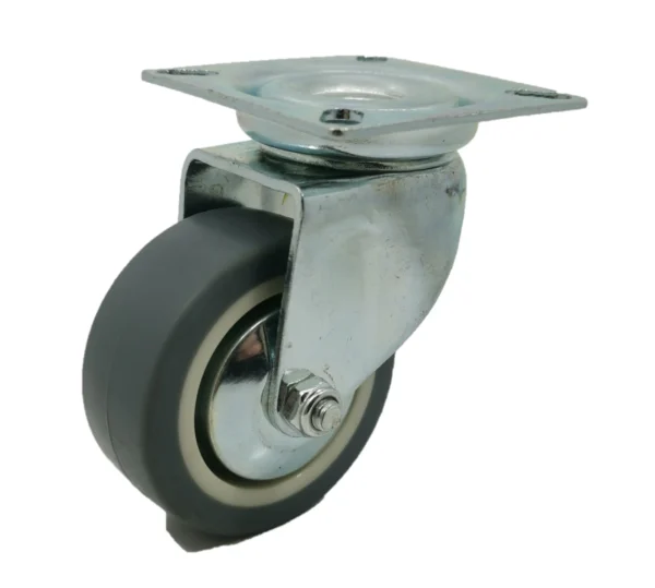 Grey Rubber Casters - Light Duty