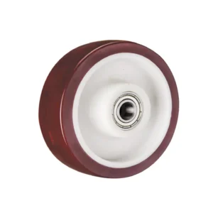 Red Nylon Injected Polyurethane Wheel