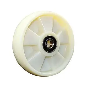 White Nylon Pallet Truck Wheel with Bearings